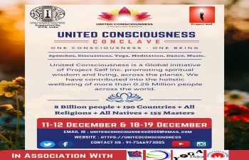 United Consciousness Conclave 2021 organised by United Consciousness - supported by the Indian Council for Cultural Relations, New Delhi ICCR